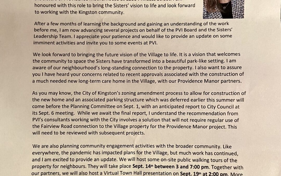 An open letter to our community